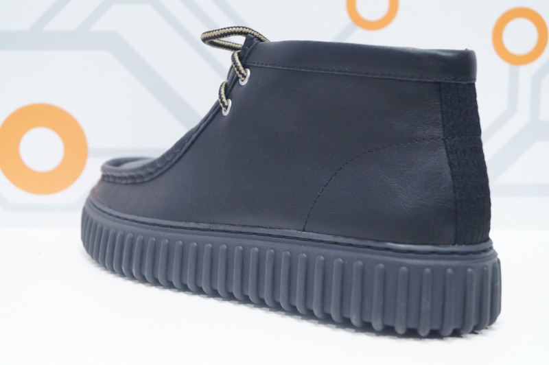 CLARKS TORHILL HI CUIR NOIR