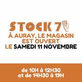 ⚠️ VOTRE MAGASIN STOCK 7 À #AURAY EST OUVERT AUJOURD’HUI !